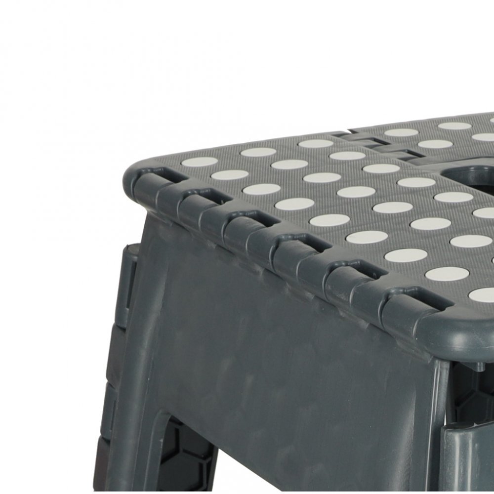Ikonka Scaunel Pliabil din plastic 39 cm Dark Grey