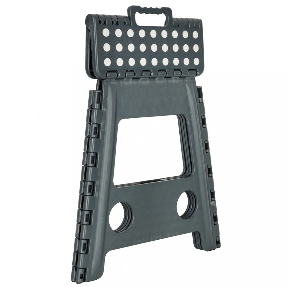 Ikonka Scaunel Pliabil din plastic 39 cm Dark Grey