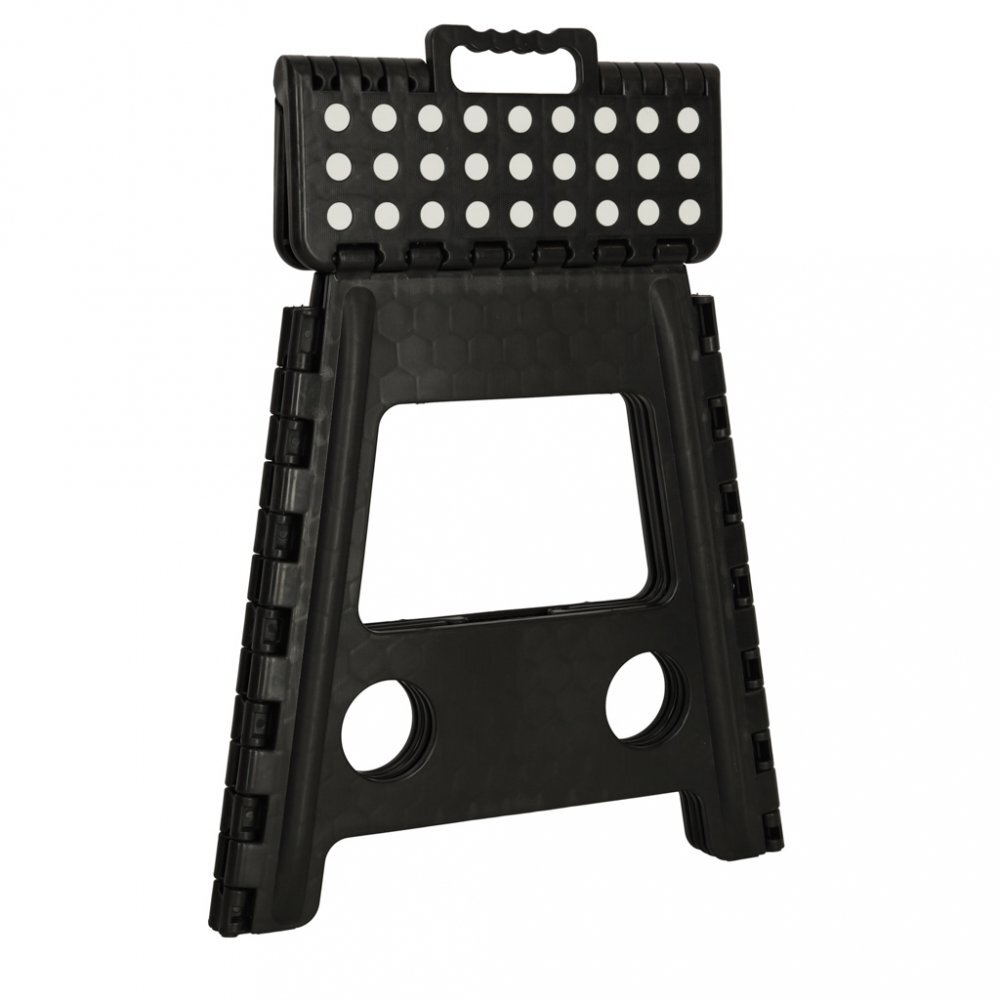 Ikonka Scaunel Pliabil din plastic 39 cm negru