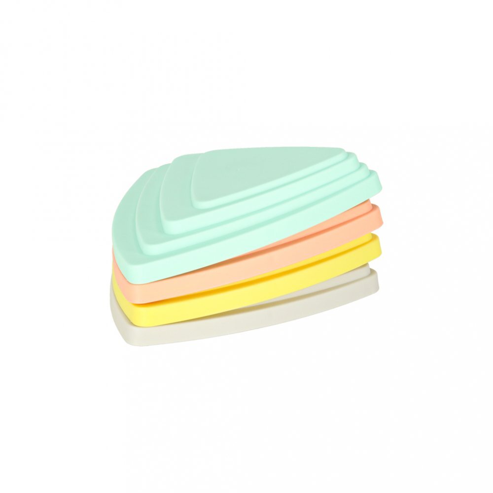 Ikonka Set 11 pietre de echilibru pentru copii pastel design ergonomic si inaltimi variabile