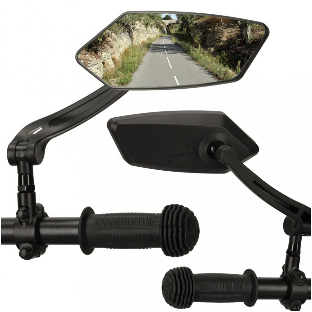 Ikonka Set 2 oglinzi retrovizoare de ghidaj pentru biciclete cu rotire 360 grade