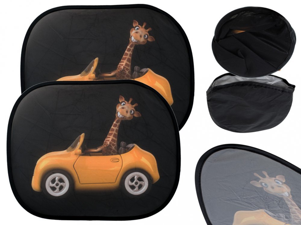 Ikonka Set 2 parasolare auto model Girafa dimensiune 44 cm x 36 cm