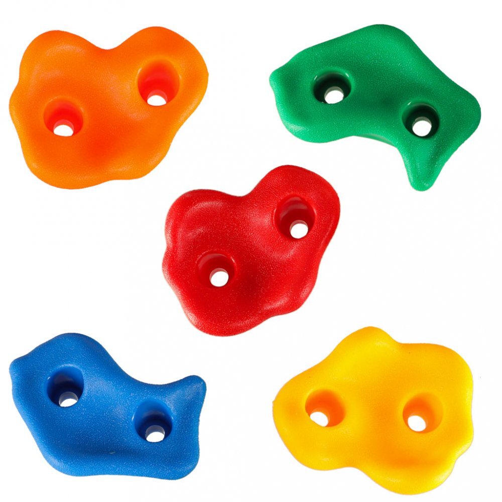 Ikonka Set 20 prize de catarare pentru copii cu sistem fixare inclus din plastic multicolor