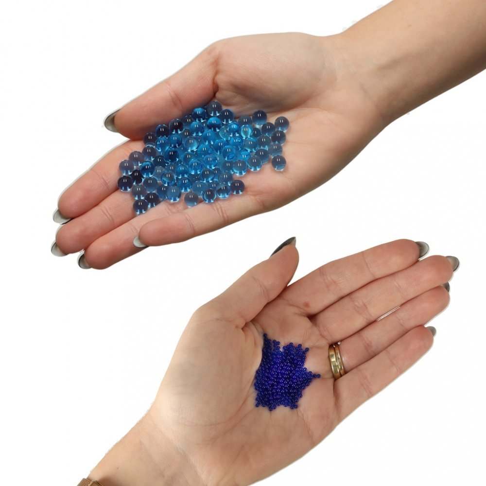 Ikonka Set 50000 bilute cu Hidrogel decorative expandabile in apa Blue