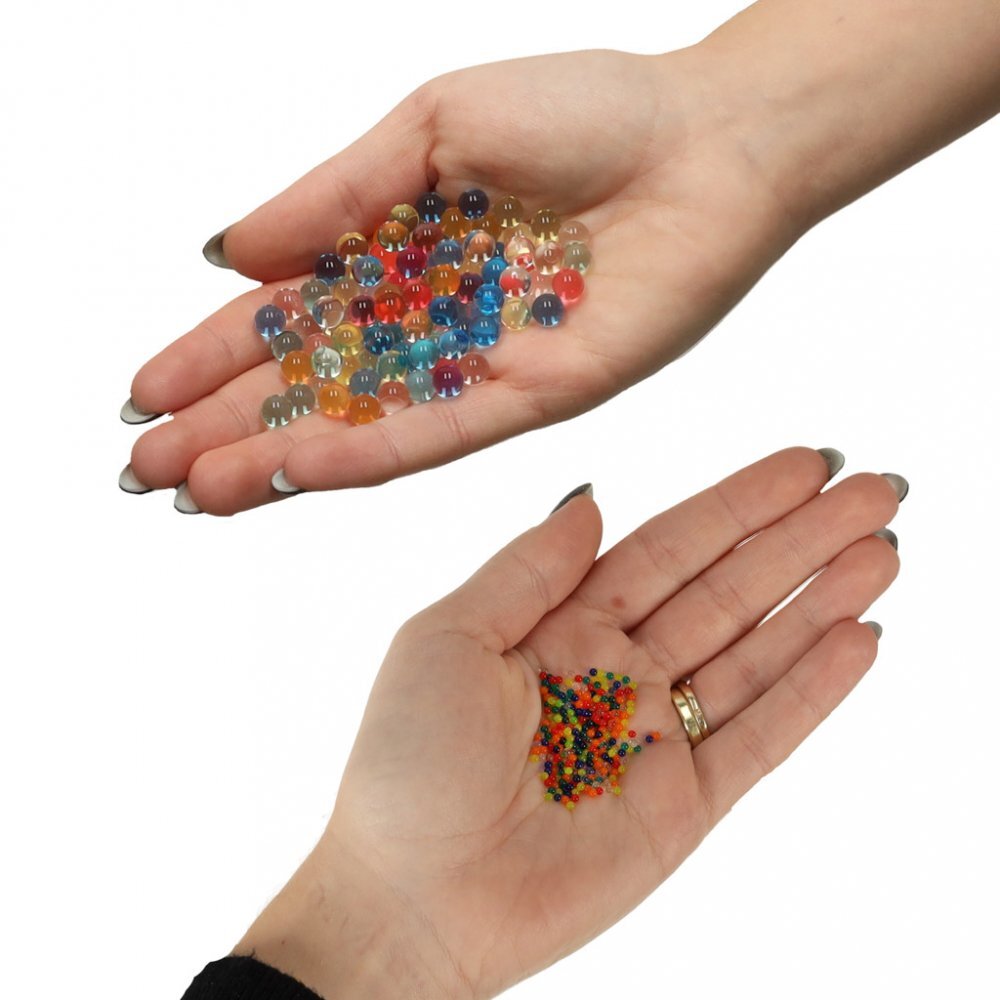 Ikonka Set 50000 bilute cu Hidrogel decorative expandabile in apa Multicolore