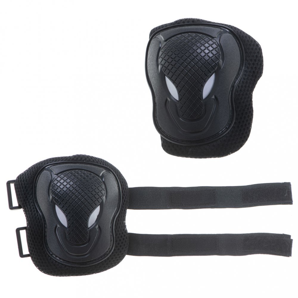 Ikonka Set 6 x protectii cotiere genunchiere si brate pentru copii Black