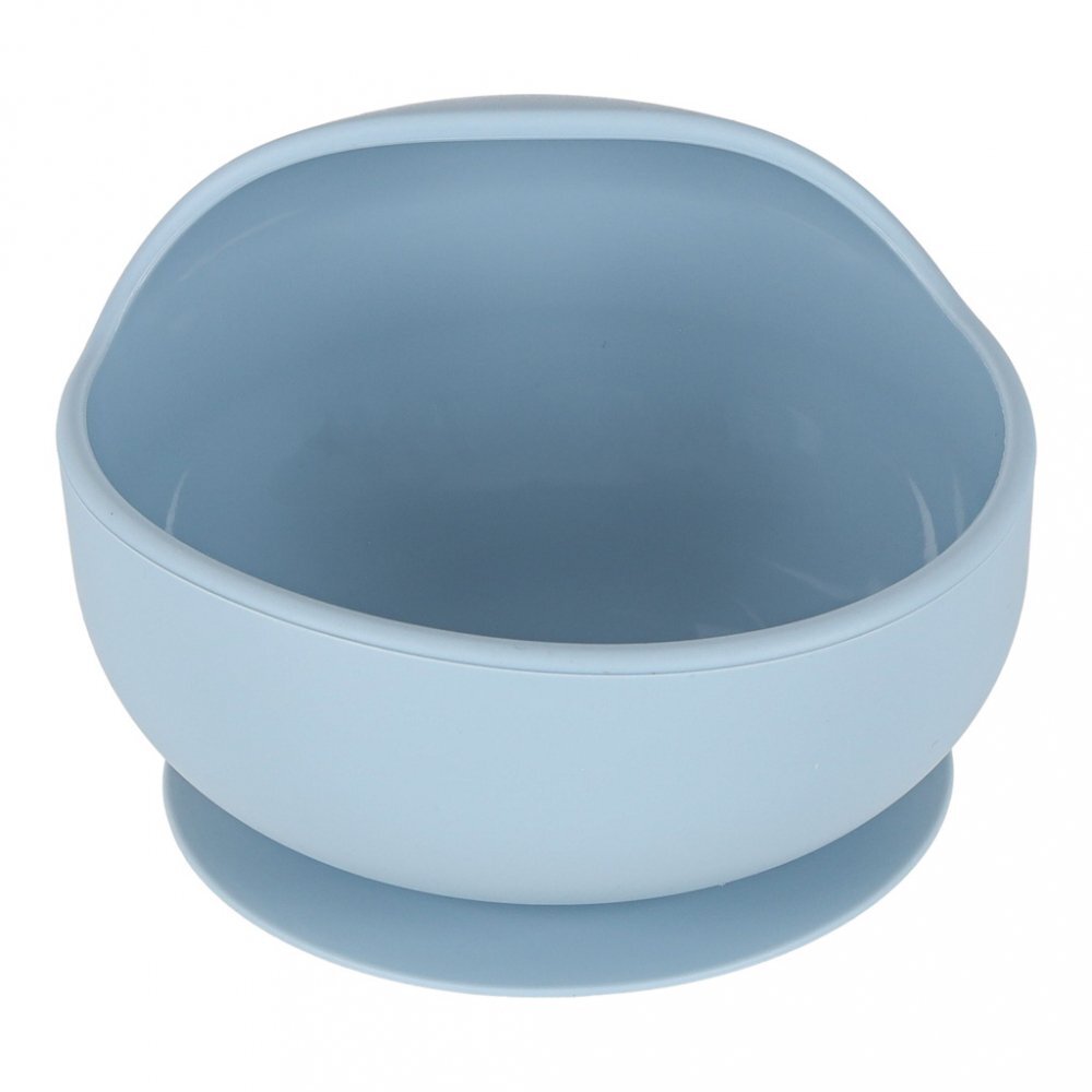 Ikonka Set complet de hranire copii cu 9 piese din silicon pentru diversificare hrana bleumarin Crab