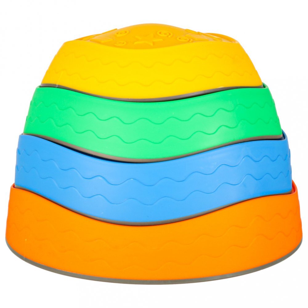 Ikonka Set de 5 pietre de echilibru senzoriale pentru copii cu suprafete antiderapante multicolor