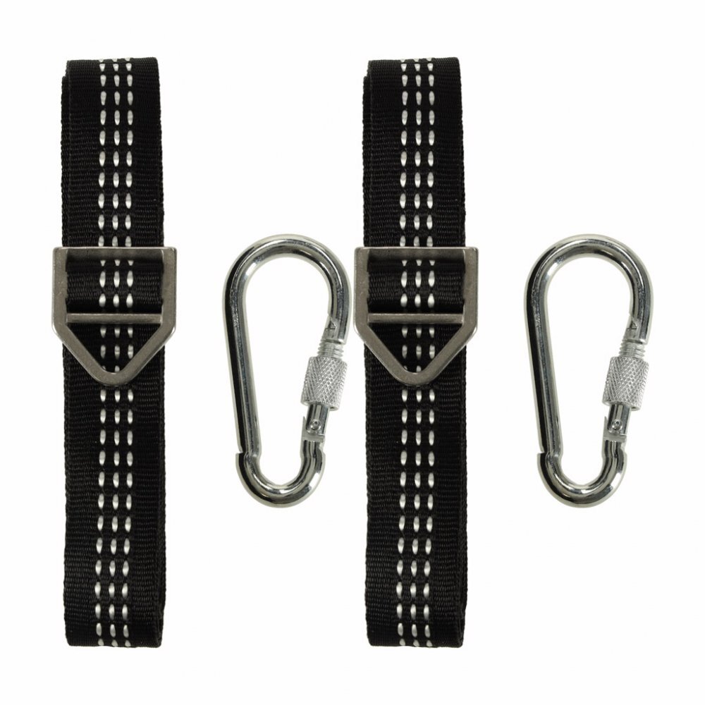 Ikonka Set de montaj pentru leagane si hamace include doua curele robuste de 2 metri in geanta de transport inclusa