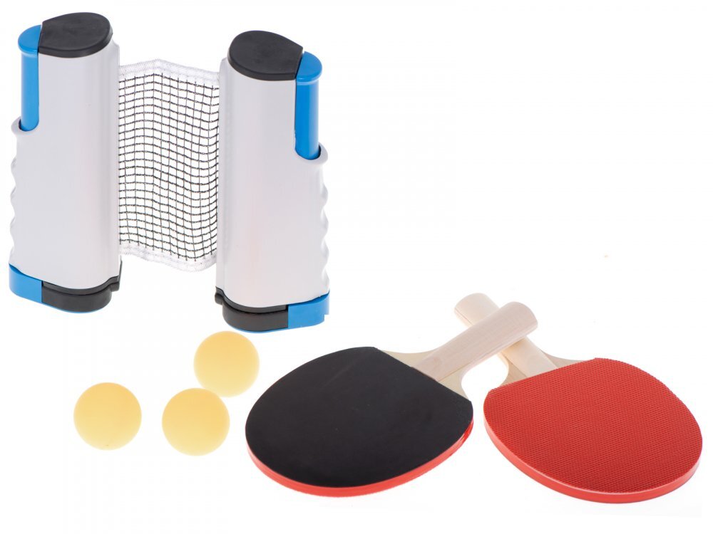 Ikonka Set de tenis de masa cu 2 palete si 3 mingii