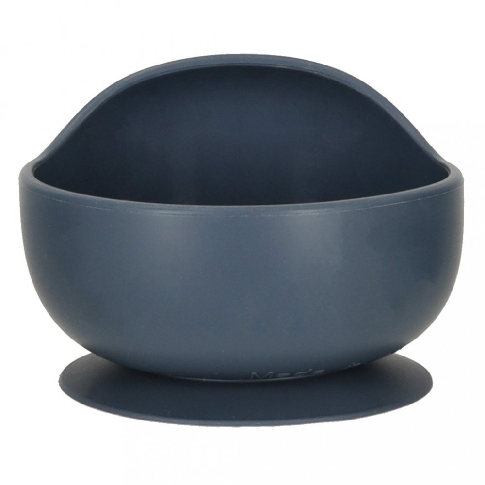 Ikonka Set diversificare hrana bebelusi cu 9 elemente din silicon flexibile fara BPA dark blue Squirrel