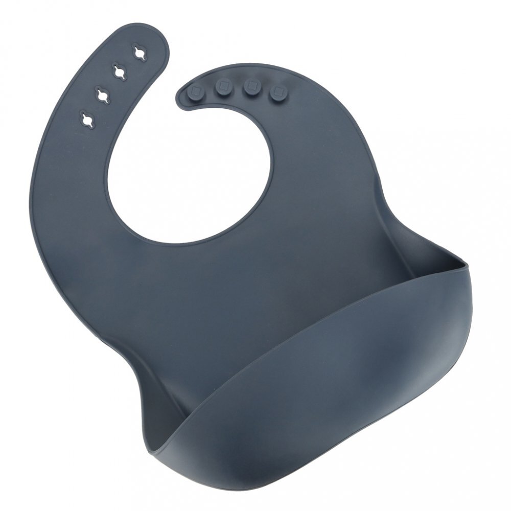 Ikonka Set diversificare hrana bebelusi cu 9 elemente din silicon flexibile fara BPA dark blue Squirrel