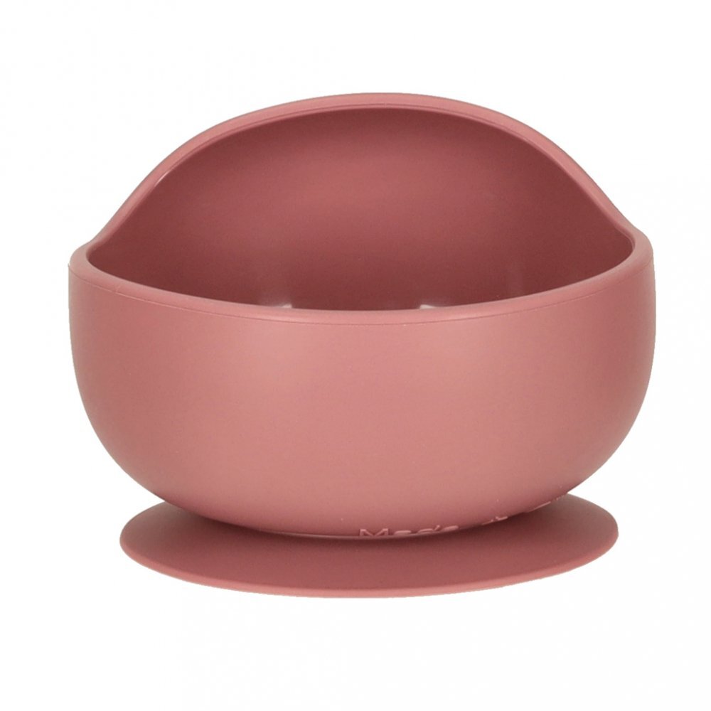 Ikonka Set diversificare hrana bebelusi cu 9 elemente din silicon flexibile fara BPA dark pink Squirrel