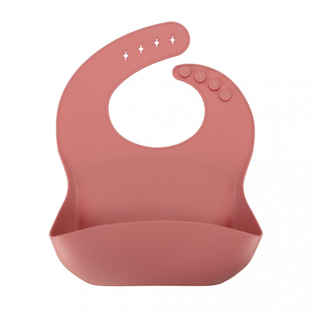 Ikonka Set diversificare hrana bebelusi pink Crab realizate din silicon cu 19 elemente