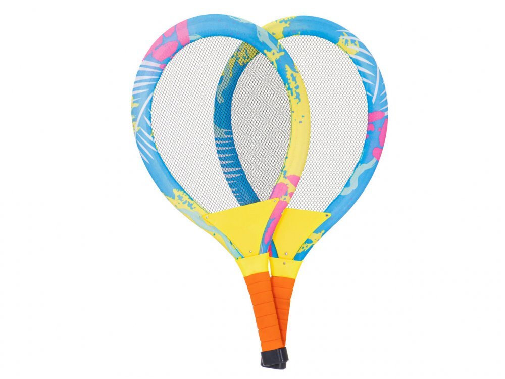 Ikonka Set rachete iluminate de tenis cu minge si fluturas