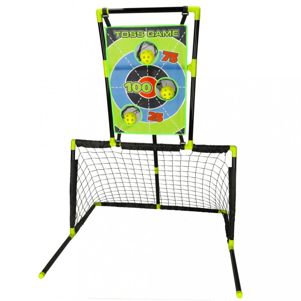 Ikonka Set sportiv 6 in 1 cu poarta fotbal cos baschet si mingi Combo Set