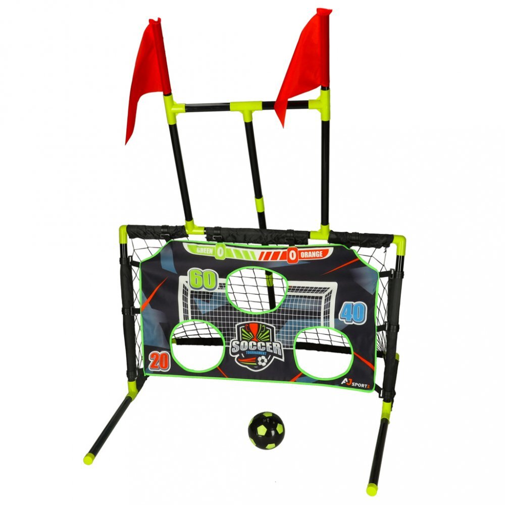Ikonka Set sportiv 6 in 1 cu poarta fotbal cos baschet si mingi Combo Set
