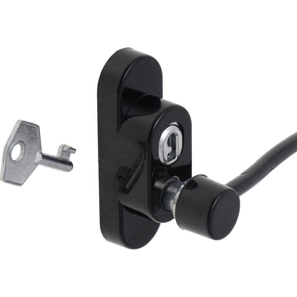 Ikonka Sistem siguranta pentru geam cu cheie 21 cm negru