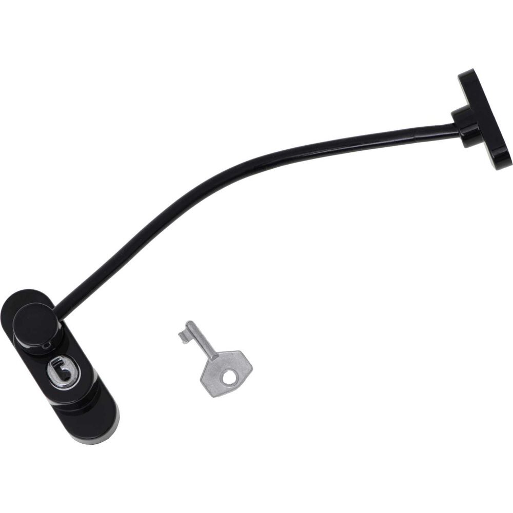 Ikonka Sistem siguranta pentru geam cu cheie 21 cm negru