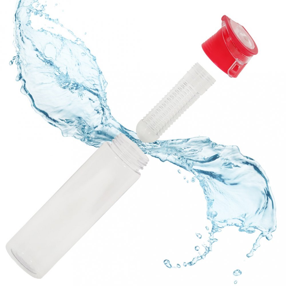 Ikonka Sticla de apa cu infuzor pentru fructe 800 ml Red