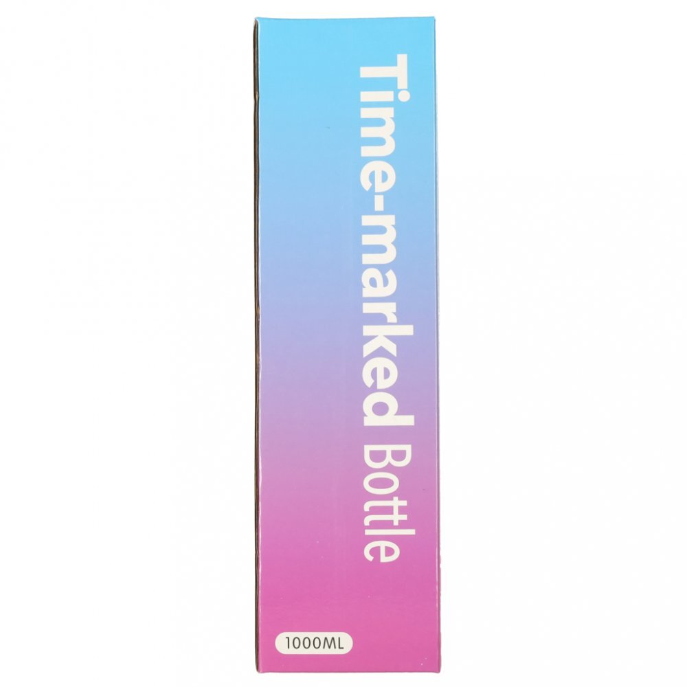 Ikonka Sticla de apa gradata pentru sport pink capacitate 1L