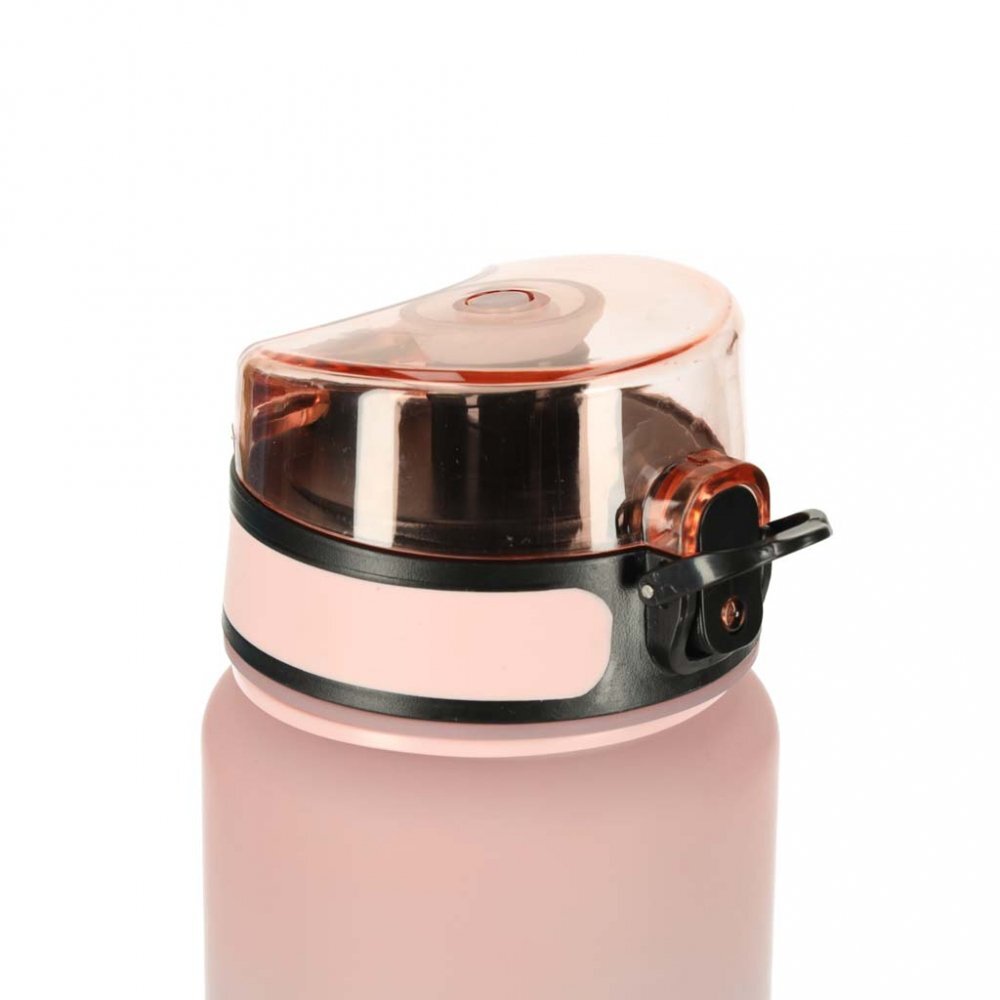Ikonka Sticla de apa motivationala bluepink cu marcaje de timp si volum capac anti-scurgere capacitate 600 ml