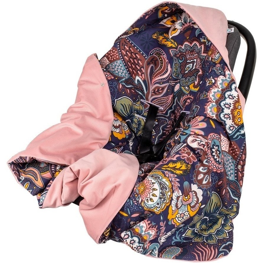 Infantilo Paturica de infasat pentru scaun auto Velvet IF19109 Boho MovRoz
