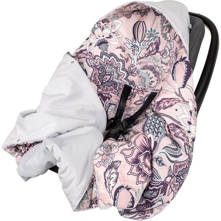 Infantilo Paturica de infasat pentru scaun auto Velvet IF19109 Boho RozGri
