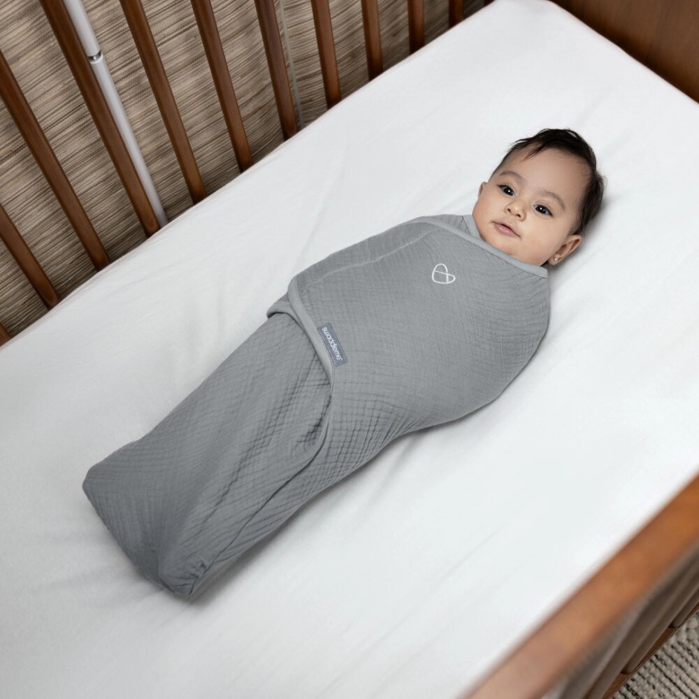 InGenuity Sistem de infasare Granite Swaddle Me 0-3 luni din muselina colectia Original