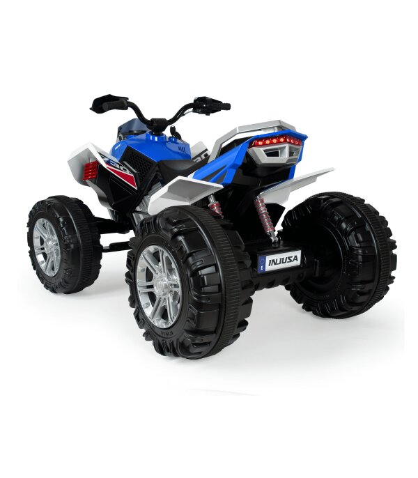 INJUSA Atv electric pentru copii Quad Rage 12V model silentios pornire cu cheie suspensii frana electrica 3 ani+