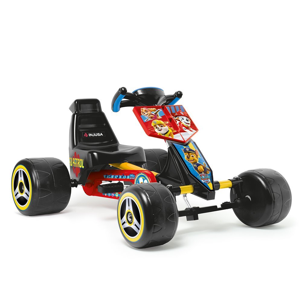 INJUSA Kart cu pedale licenta Disney Paw Patrol cadru metalic robust pedale si pinion fix greutate admisa 25 kg 2 ani+