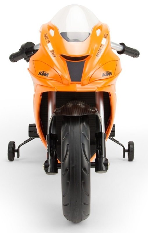 INJUSA Motocicleta electrica de curse pentru copii licenta KTM 12V include roti ajutatoare 3-6 ani