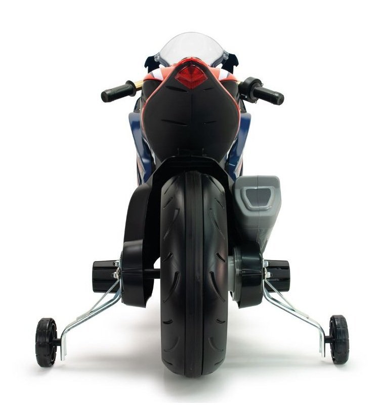 INJUSA Motocicleta electrica pentru copii 12V licentiat Honda Competition cu roti ajutatoare design sport 3-6 ani maxim 50 kg