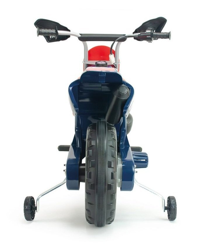 INJUSA Motocicleta electrica pentru copii 6V licentiat Repsol tip cross cu roti ajutatoare 3-6 ani