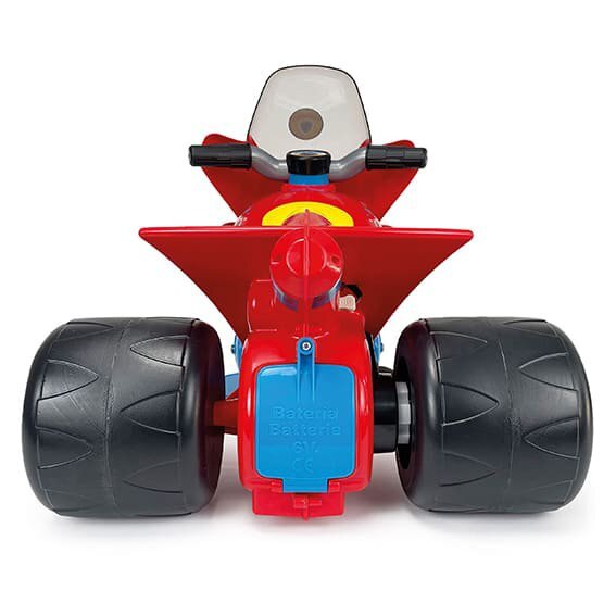 INJUSA Motocicleta electrica pentru copii licenta Disney Paw Patrol Rosu Albastru 6V cu pedala de acceleratie lumini frontale greutate admisa 25 kg 1-3 ani