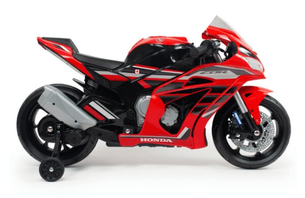 INJUSA Motocicleta electrica pentru copii licenta Honda CBR 12V include roti ajutatoare 3-6 ani