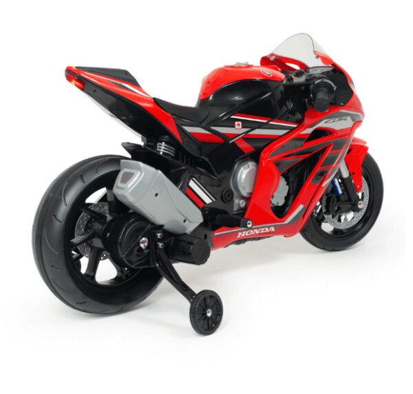 INJUSA Motocicleta electrica pentru copii licenta Honda CBR 12V include roti ajutatoare 3-6 ani
