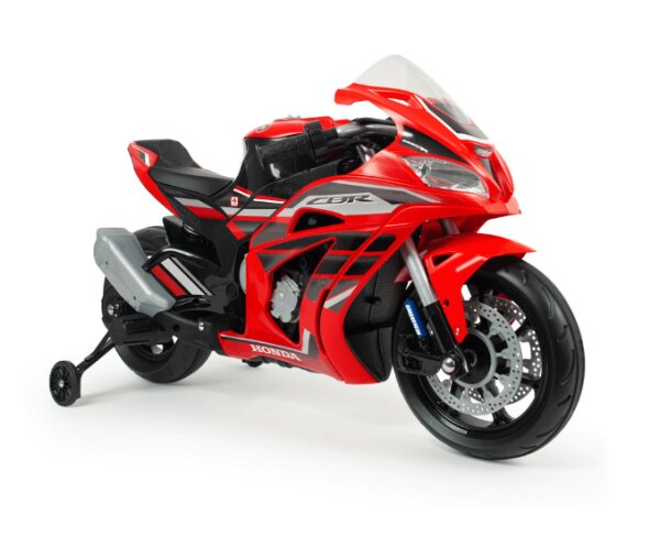INJUSA Motocicleta electrica pentru copii licenta Honda CBR 12V include roti ajutatoare 3-6 ani
