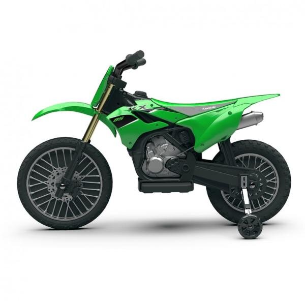 INJUSA Motocicleta electrica pentru copii licenta Kawasaki KX85 6V include roti ajutatoare 2-5 ani