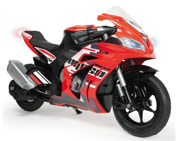 INJUSA Motocicleta electrica pentru copii Racing Fighter 24V frana cu tambur roti gonflabile 6-10 ani