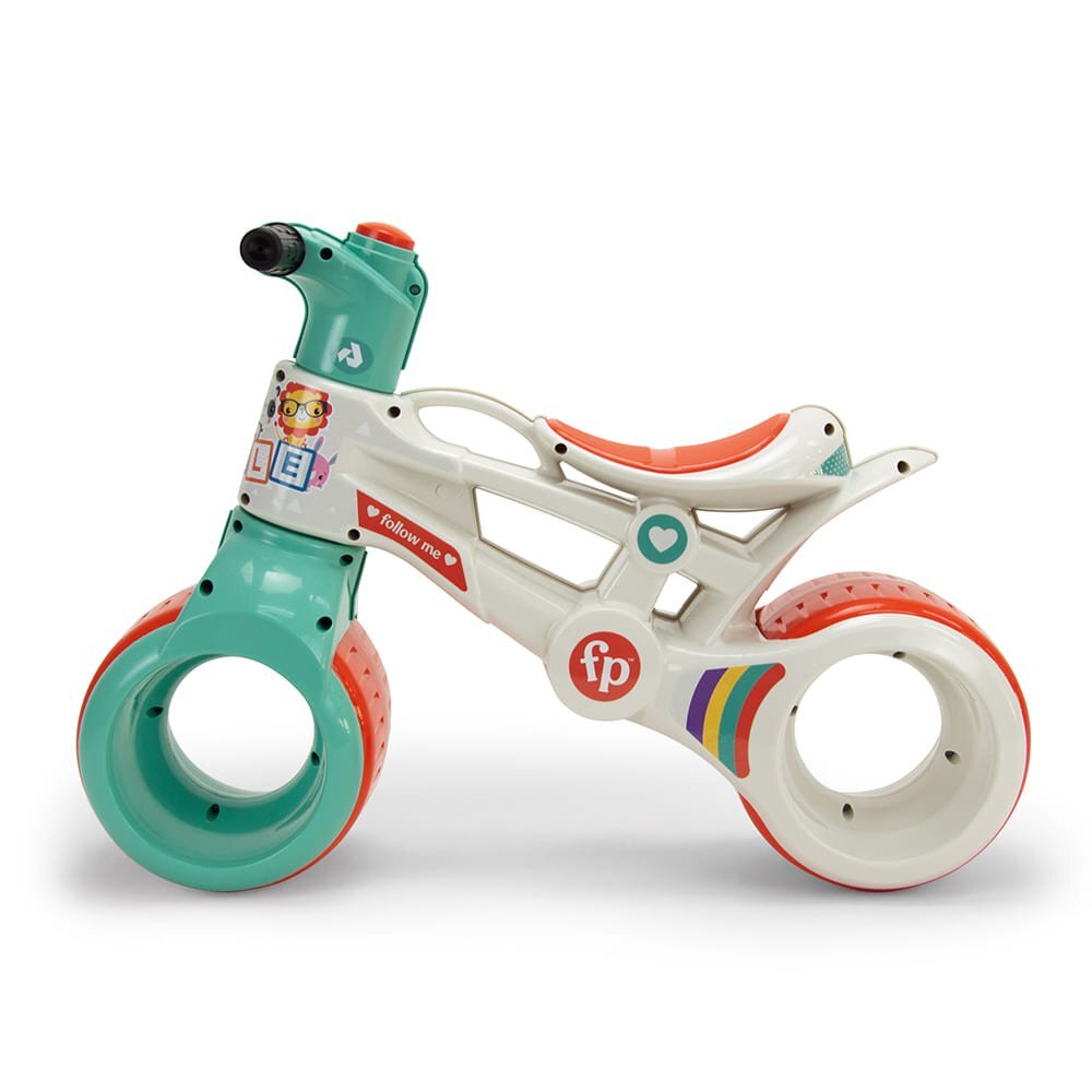 INJUSA Motocicleta pentru copii Fisher Price Rayo Alb Verde licenta oficiala 18 luni+