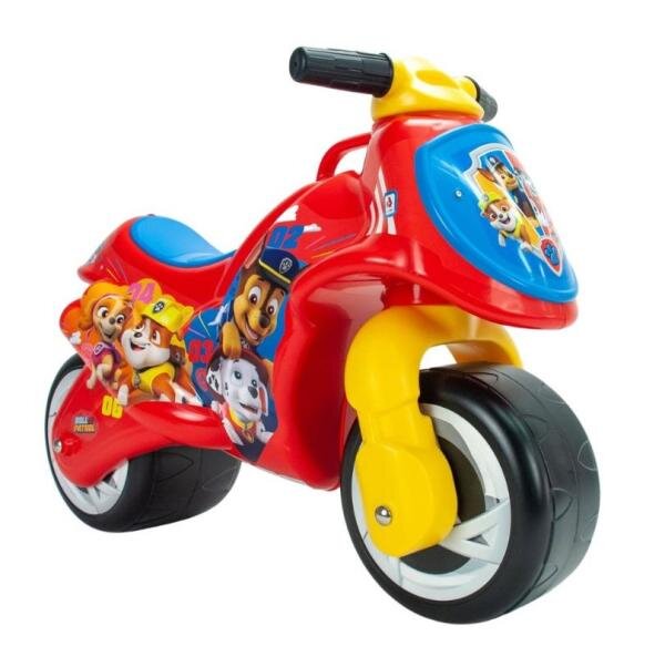 INJUSA Motocicleta pentru copii Neox licenta Disney Paw Patrol Rosu Albastru ride-on fara pedale 18-36 luni greutate admisa 30 kg