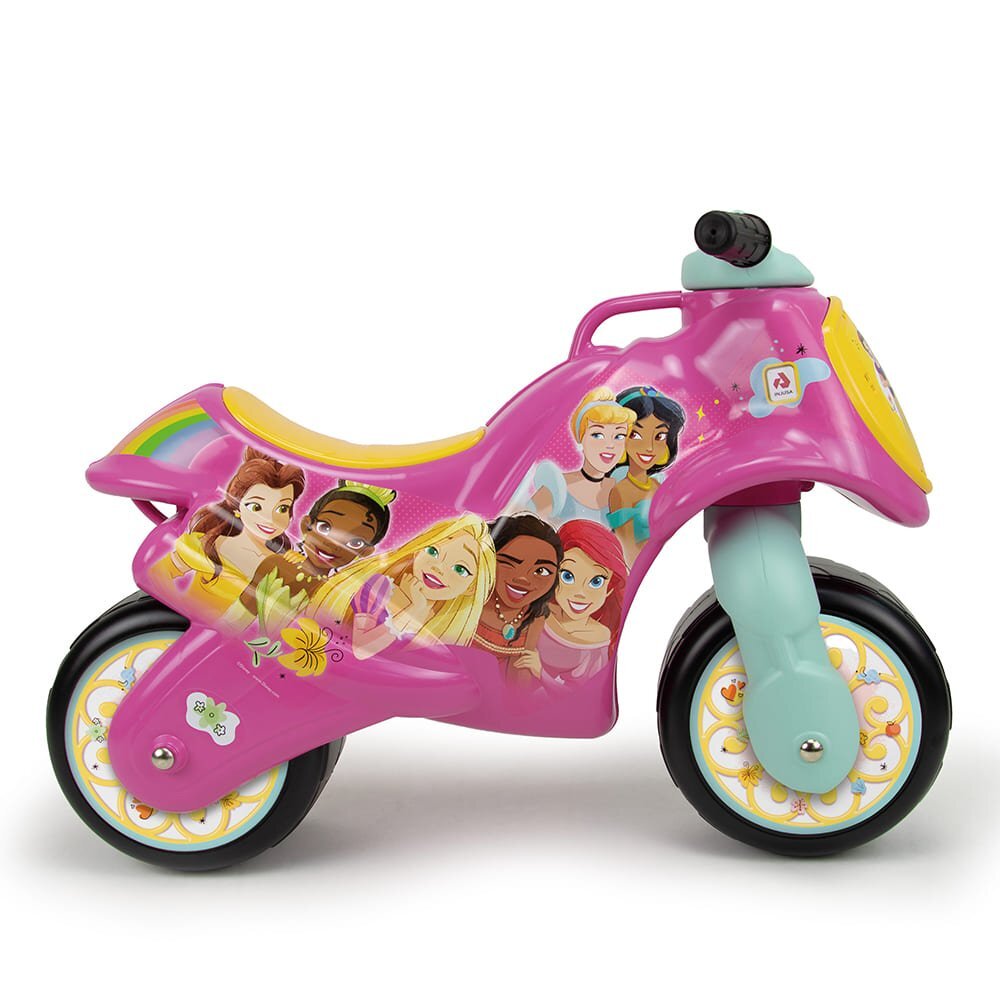 INJUSA Motocicleta pentru copii Neox licenta Disney Princess Roz Verde ride-on fara pedale 18-36 luni greutate admisa 30 kg