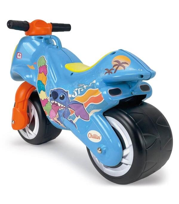 INJUSA Motocicleta pentru copii Neox licenta Disney Stitch ride-on fara pedale 18-36 luni greutate admisa 30 kg