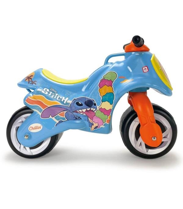 INJUSA Motocicleta pentru copii Neox licenta Disney Stitch ride-on fara pedale 18-36 luni greutate admisa 30 kg