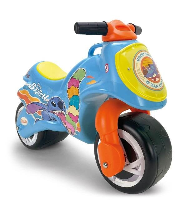 INJUSA Motocicleta pentru copii Neox licenta Disney Stitch ride-on fara pedale 18-36 luni greutate admisa 30 kg
