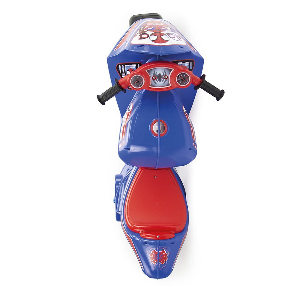 INJUSA Motocicleta pentru copii ride-on Winner Spidey XL 3 ani+ licenta Marvel Studios Spiderman Rosu Albastru greutate admisa 50 kg