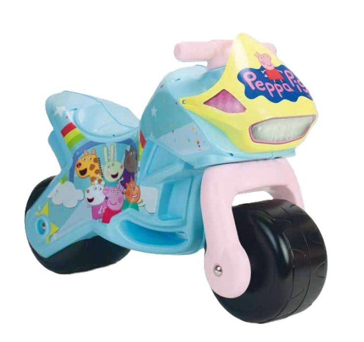 INJUSA Motocicleta pentru copii tip ride-on Peppa Pig fara pedale stabil si usor de utilizat 18-36 luni