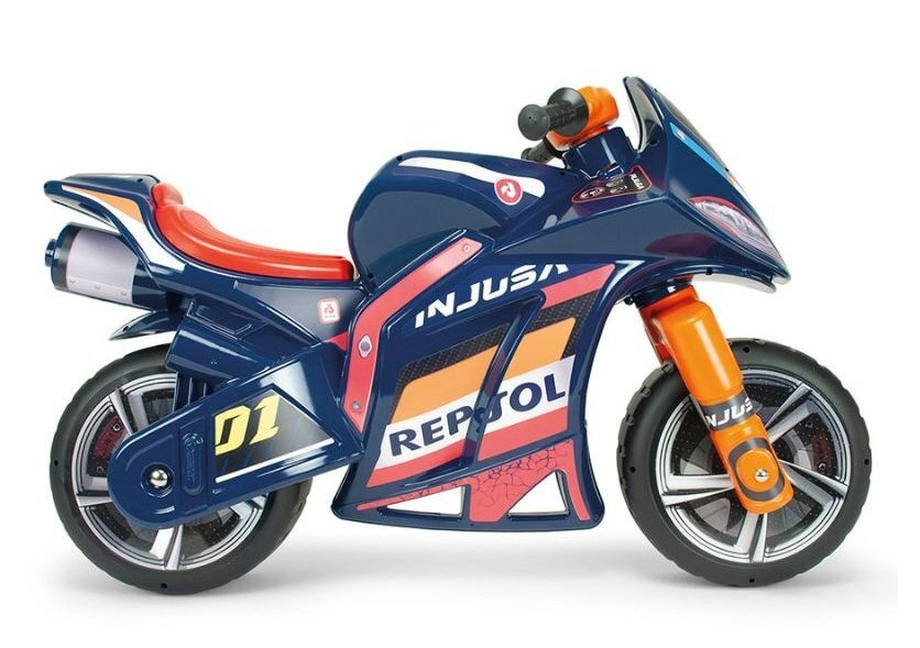 INJUSA Motocicleta pentru copii tip ride-on Repsol Winner fara pedale stabila si rezistenta 3 ani+ maxim 50 kg