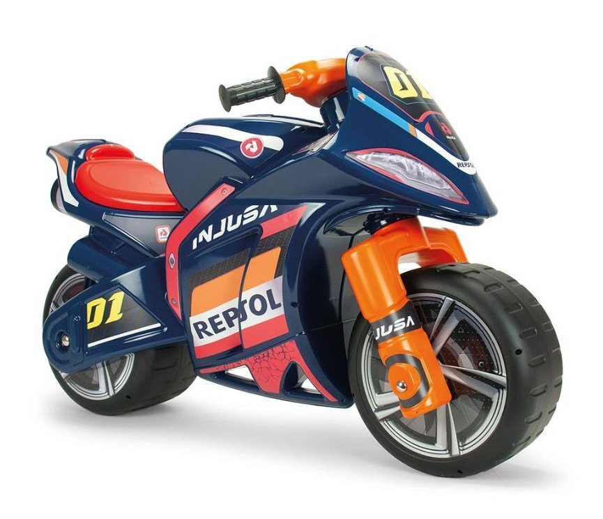 INJUSA Motocicleta pentru copii tip ride-on Repsol Winner fara pedale stabila si rezistenta 3 ani+ maxim 50 kg